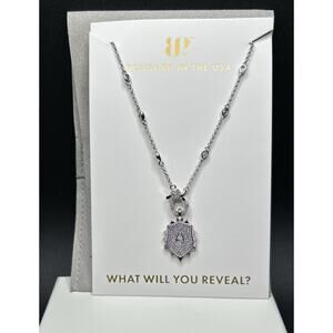 Bomb Party Lumina Necklace NK69481 ‘An Ode To Opulence’ Diamond CZ on Rhodium